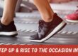 Person walking on a treadmill